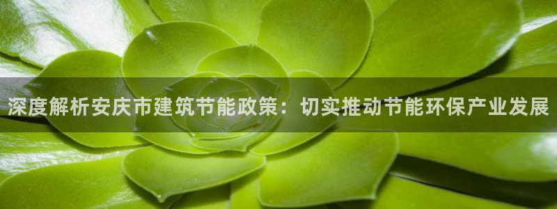 e尊国际-可可计划：深度解析安庆市建筑节能政策：切实推动节能环保产业发展