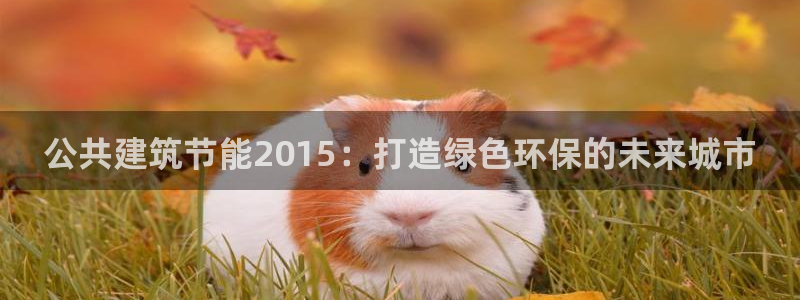 e尊国际是个黑网：公共建筑节能2015：打造绿色环保的未来城市