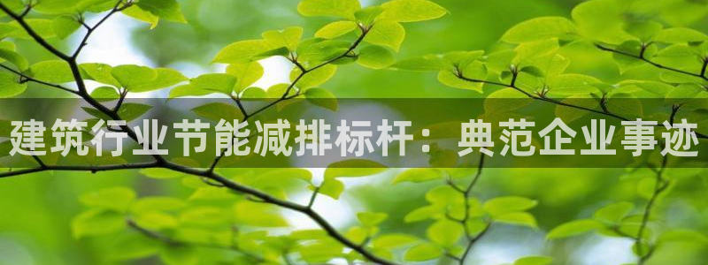 e尊国际客户端：建筑行业节能减排标杆：典范企业事迹