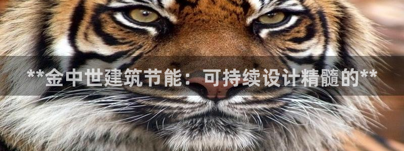 e尊国际官网：**金中世建筑节能：可持续设计精髓的**