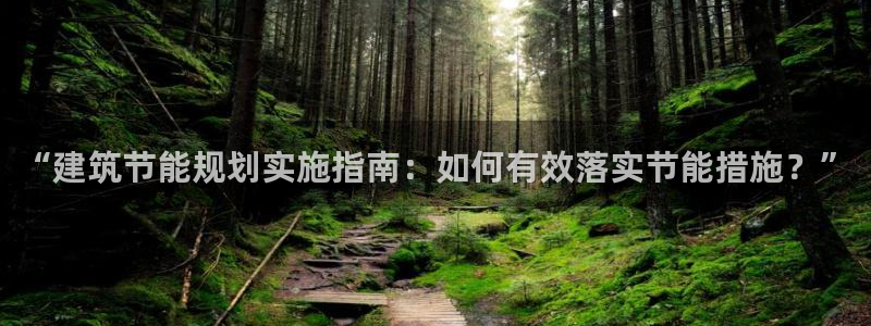 e尊国际客户端下载：“建筑节能规划实施指南：如何有效落实节能措施？”