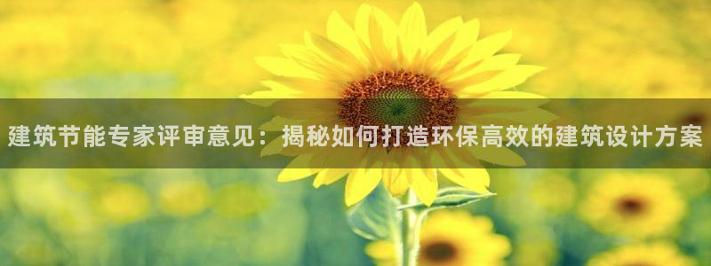 尊亿娱乐国际官网：建筑节能专家评审意见：揭秘如何打造环保高效的建筑设计方案