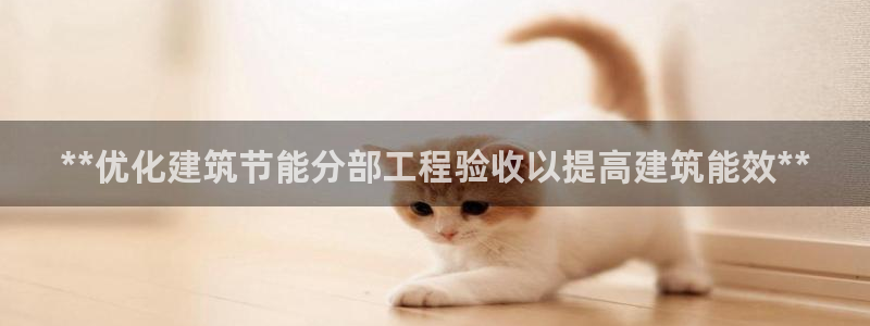 e尊国际是个黑网：**优化建筑节能分部工程验收以提高建筑能效**