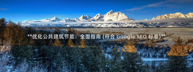 e尊国际官网·网址：**优化公共建筑节能：全面指南 (符合 Google SEO 标准)**